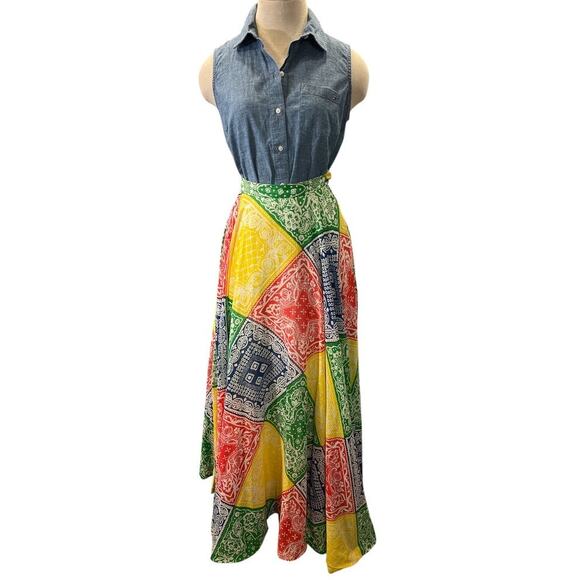 Tommy Hilfiger Sleeveless Chambray Collared Button Front Shirt Top Size S Preppy - Picture 10 of 13